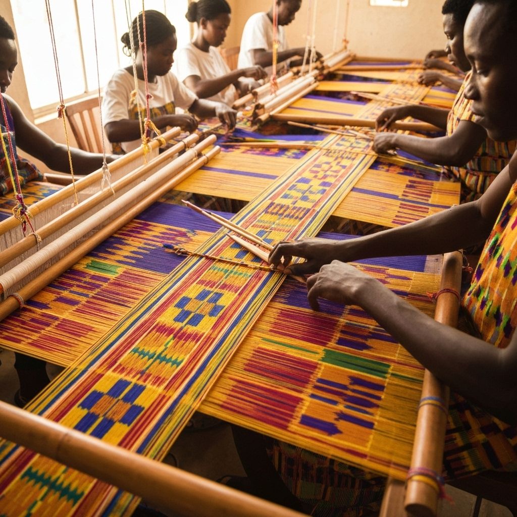 Kente weaving tradition