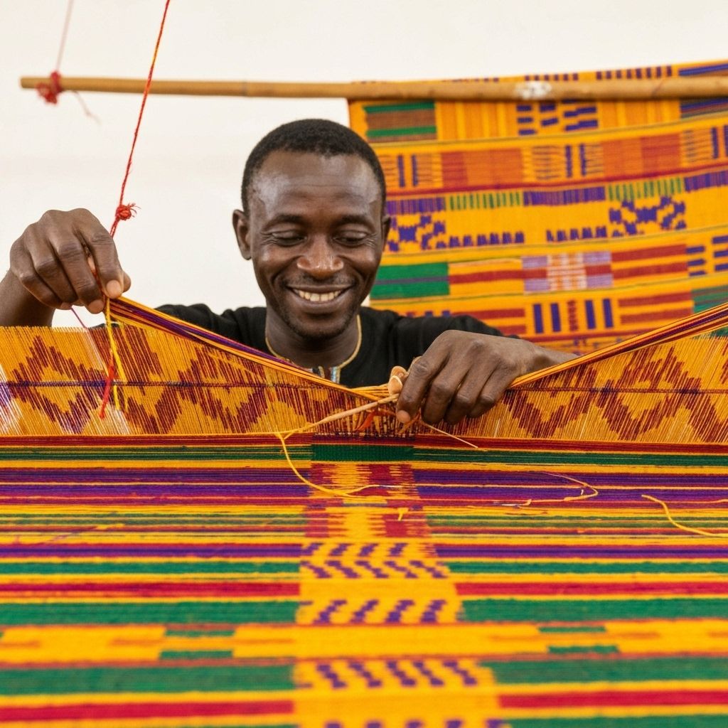Kente weaving